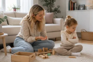 Nanny hilft dabei die Trotzphase zu meistern und begleitet ein bockiges Kleinkind liebevoll im Familienalltag in Hamburg.