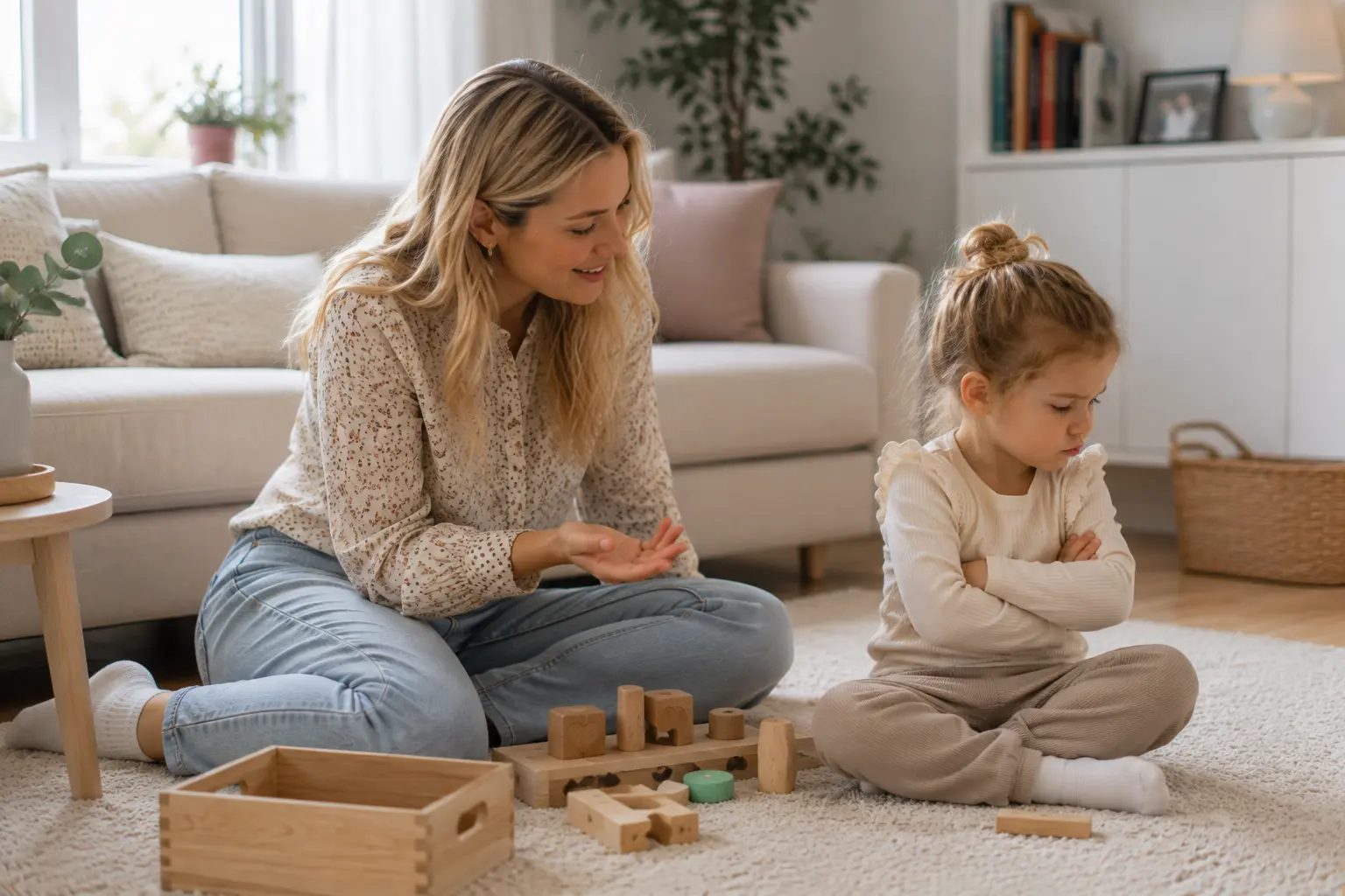 Nanny hilft dabei die Trotzphase zu meistern und begleitet ein bockiges Kleinkind liebevoll im Familienalltag in Hamburg.